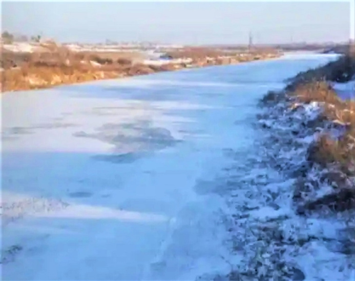  Река Мургаб покрылась льдом