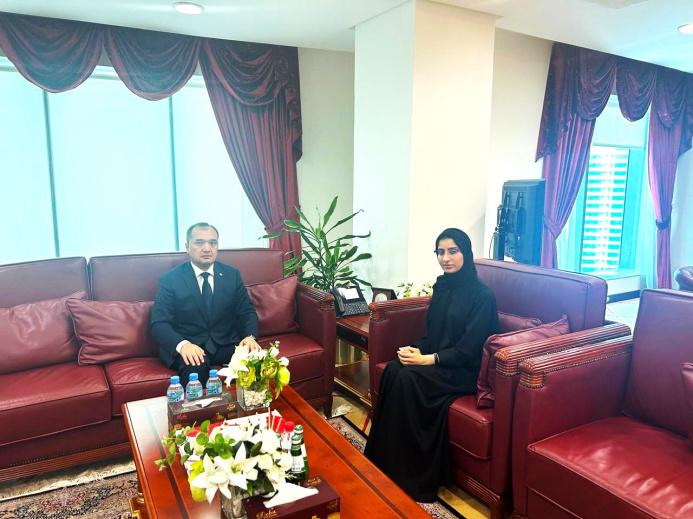  The Ambassador of Turkmenistan to the State of Qatar had a meeting with the Director of the Department of Asian Countries of the Ministry of Foreign Affairs of the State of Qatar