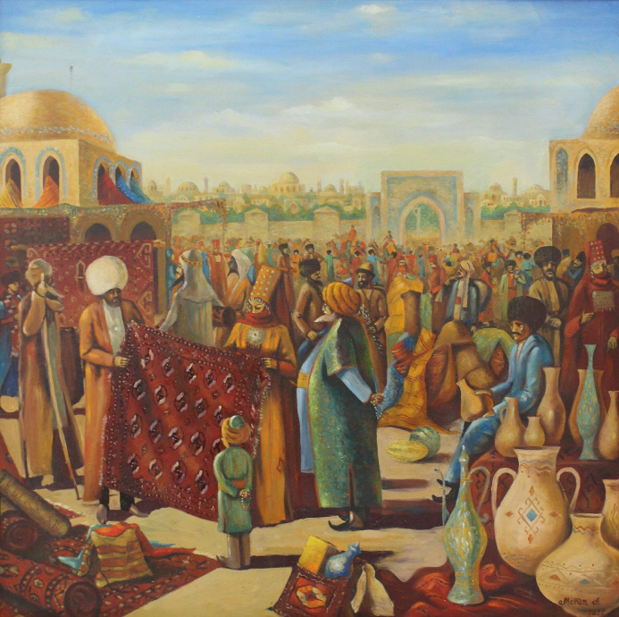  «В плену гармонии»: в Ашхабаде открылась выставка марыйских художников