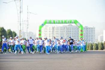 A sporting marathon was held in Ashgabat
