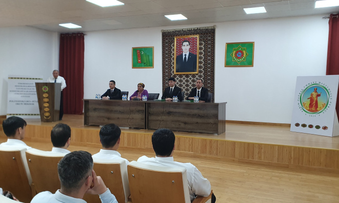  An educational event was held at the Polytechnic Secondary Vocational School of the «Turkmengatnashyk» agency