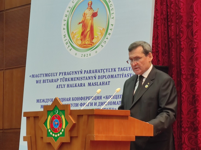  Meredov: Turkmenistan’s foreign policy develops the philosophical heritage of Magtymguly