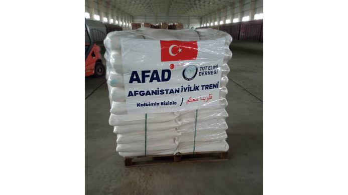  Humanitarian cargo from Turkey is sent to Afghanistan by rail