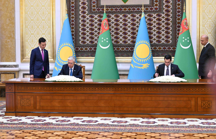  Following the high-level Turkmen-Kazakh negotiations, documents on cooperation were signed