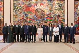 Chairman of the Halk Maslahaty of Turkmenistan Held Talks with the Speaker of the Parliament of Azerbaijan