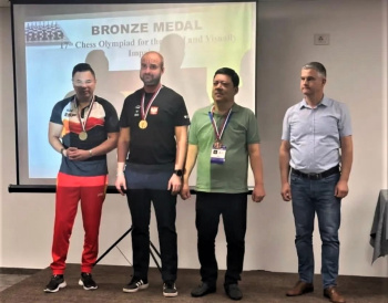 First Medal at the International Braille Chess Association Olympiad in the History of Turkmenistan
