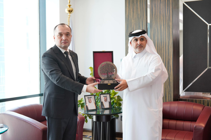  The Ambassador of Turkmenistan to the State of Qatar met with the Minister of Environmental Protection and Climate Change of the State of Qatar