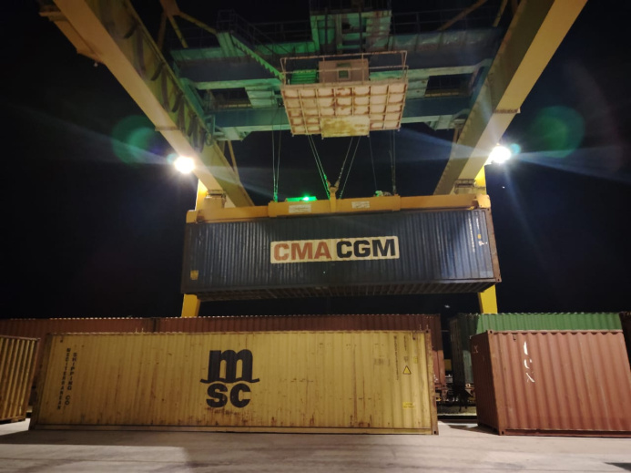  TULM launches first container train shipment of wheat to the UAE