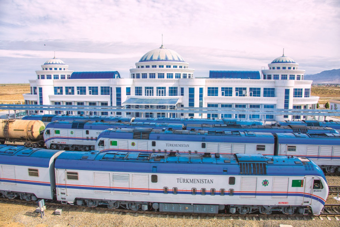  The wagon cleaning facility at the Turkmenbashy railway station is being modernized