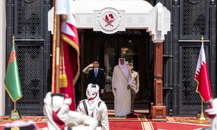  The President of Turkmenistan and the Emir of Qatar held talks in expanded and narrow format