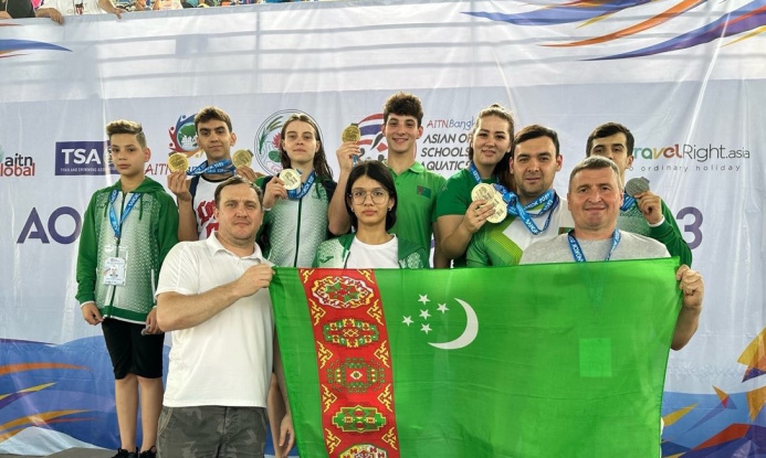  Türkmen ýüzüjileri Tailandda Aziýanyň açyk çempionatynda 19 medal gazandylar