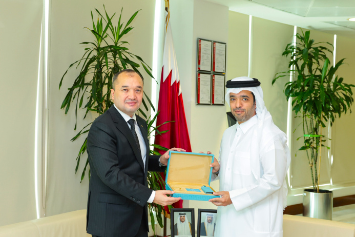  The meeting of Ambassador of Turkmenistan to the State of Qatar with the Head of the Tourism Office of the State of Qatar