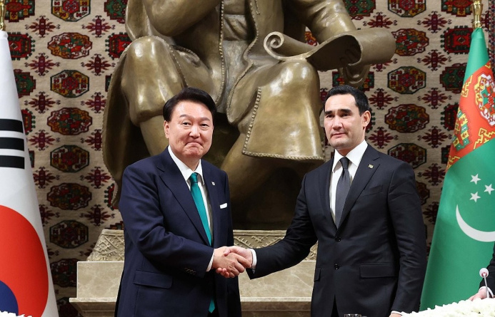  По итогам туркмено-корейских переговоров в верхах в Ашхабаде подписаны двусторонние документы