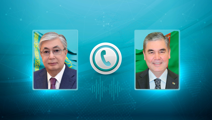  A telephone conversation took place between the Chairman of the Halk Maslahaty of Turkmenistan and the President of the Republic of Kazakhstan