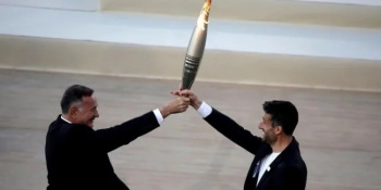 Greece hosted a ceremony to hand over the Olympic flame to the organizers of the 2024 Games in Paris