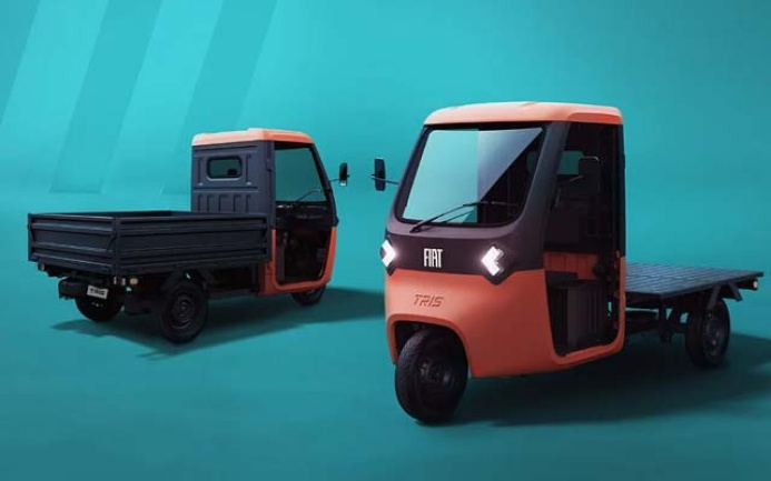 TRIS: FIAT Professional представил трёхколёсный электромобиль для микрологистики