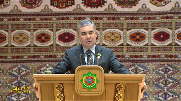  Gurbanguly Berdimuhamedov announced his decision to focus on the post of Chairman of the People's Council