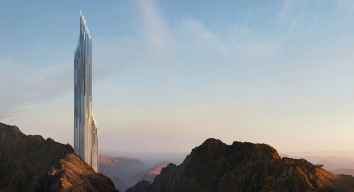  Saudi Arabia showed renderings of a new “crystalline” skyscraper