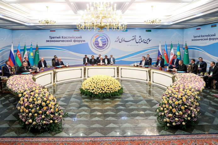  Iran has proposed the creation of free trade zones among the Caspian Sea countries