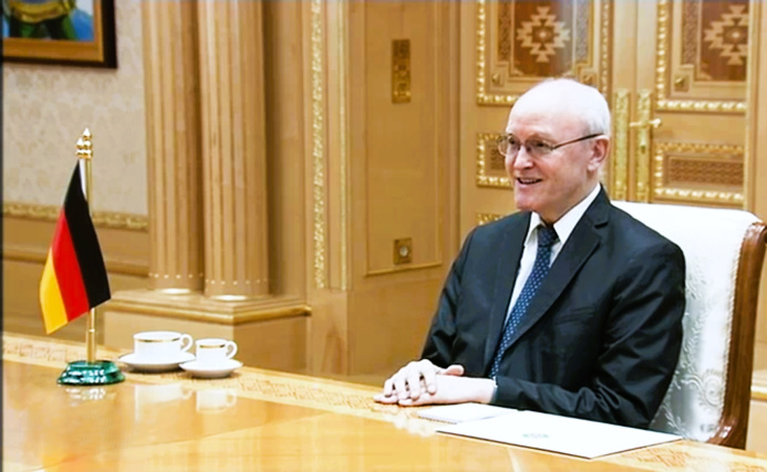  The President of Turkmenistan received the new German Ambassador