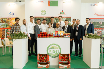 National stand of Turkmenistan at the Macfrut 2024 exhibition