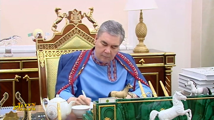  The President of Turkmenistan is working on a new book