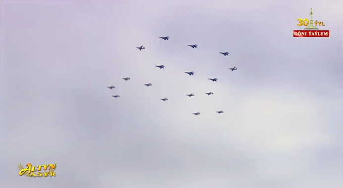  Military parade to mark 30th anniversary of Turkmenistan's independence was held in Ashgabat