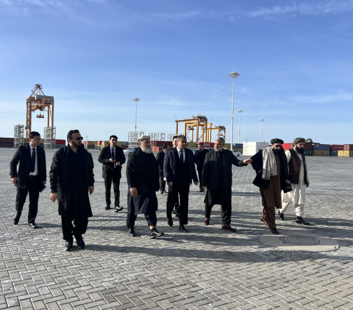  The Afghan delegation visited the Turkmenbashi International Seaport