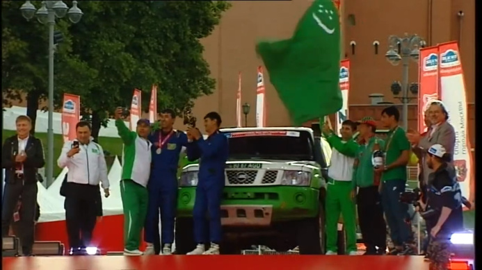  Turkmen crews took second and third places in the Silk Road Rally