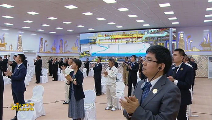  The President of Turkmenistan opened a new gas-collecting station in Lebap