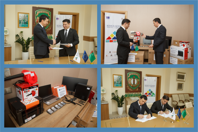  BOMCA handed over data processing and inspection equipment to the State Border Service of Turkmenistan