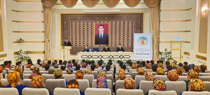  A meeting in honor of the motto of the year was held at the agency "Turkmenavtoulaglary"