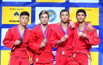 Turkmen sambo wrestlers won four medals at the World Youth Championship