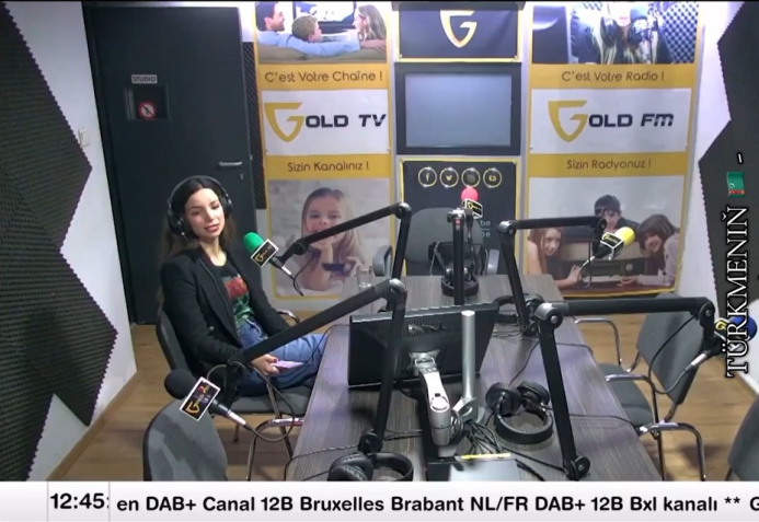  Дерья Сойсал чествовала туркменского поэта Махтумкули Фраги на Gold FM в Брюсселе▶️