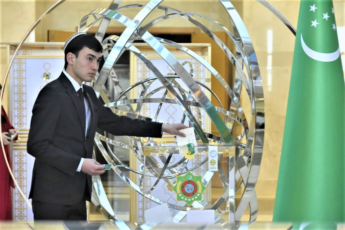  91.12% of electors voted by the end of the elections to the Mejlis of Turkmenistan