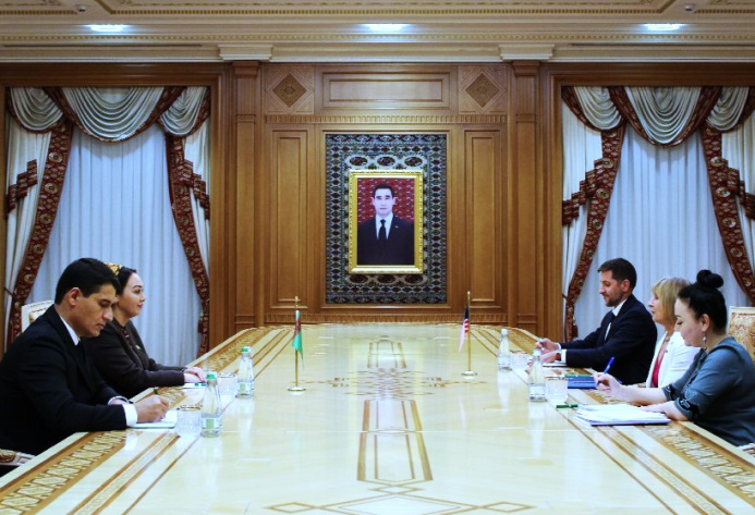  Speaker of the Turkmen Parliament meets with the US Ambassador