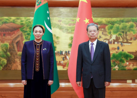Talks between chairmen of Turkmenistan's Mejlis and NPC Standing Committee held in Beijing