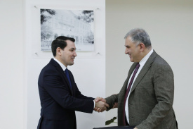 Meeting of Ambassador of Turkmenistan with Minister of Health and Social Affairs of Georgia