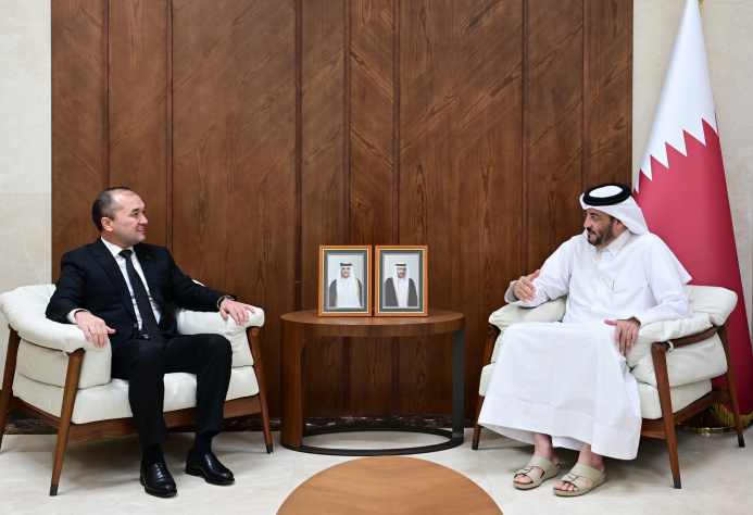  Meeting of the ambassador of Turkmenistan with the Director of National Cyber security Agency of the State of Qatar