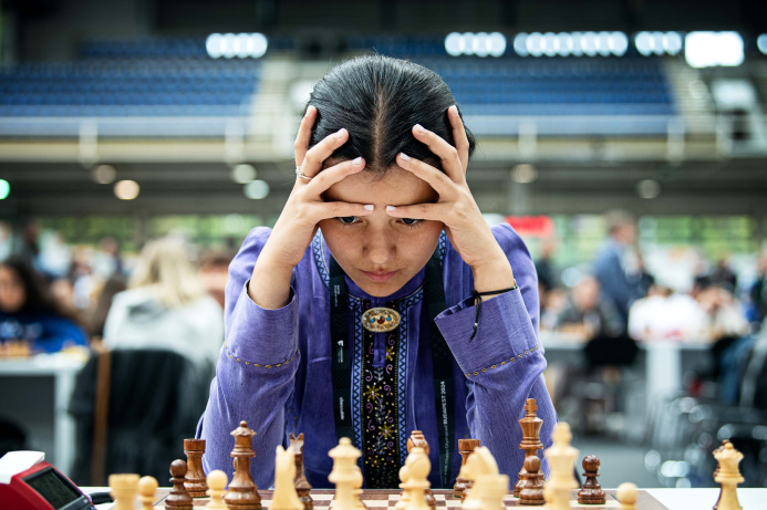  Turkmen chess players improve their positions at the World Olympiad in Hungary