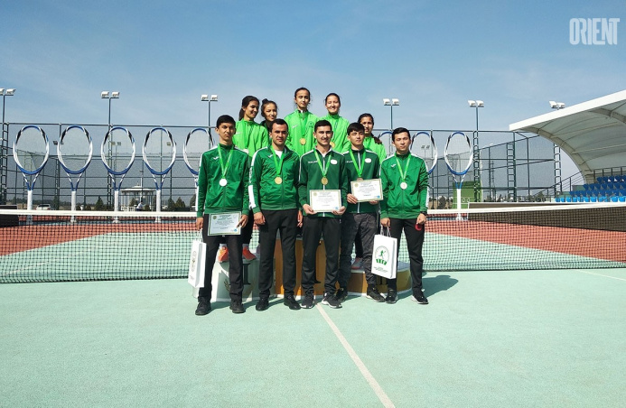  The winners of the championship of Turkmenistan in tennis defined