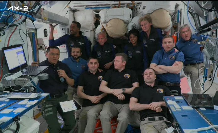  The first Arab female cosmonaut arrived on the ISS