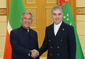 The Chairman of the Khalk Maslakhaty of Turkmenistan met with the Rais of Tatarstan.