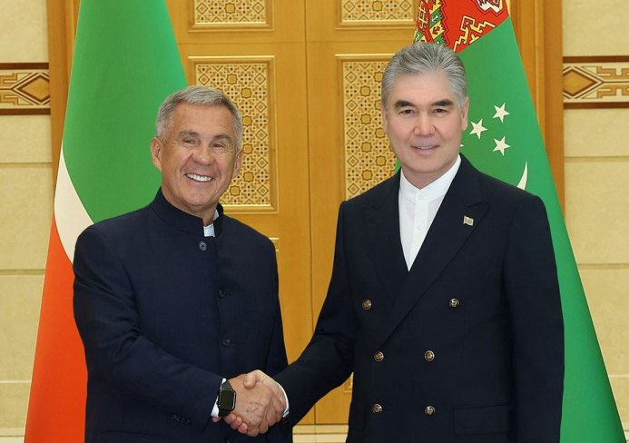  The Chairman of the Khalk Maslakhaty of Turkmenistan met with the Rais of Tatarstan.